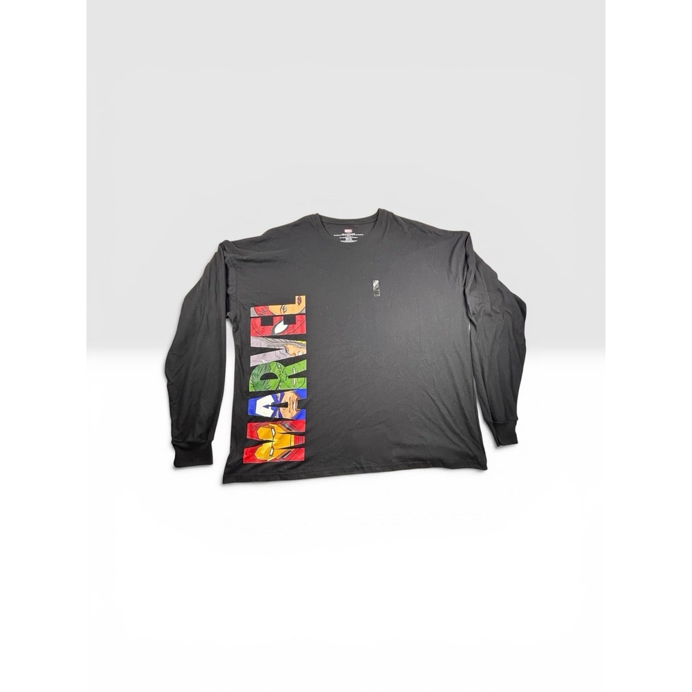 Disney Parks Marvel Superheroes black long sleeve spirit Jersey T-shirt size 3XL
